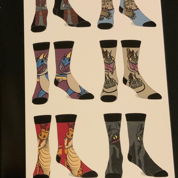 How to train your dragon casual crew socks - Picture 5 of 6